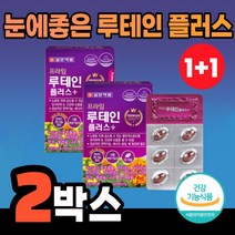 (1+1) 프라임 루테인 플러스 30캡슐 2박스 비타민 엽산 영양제 메리골드 마리골드 꽃 추출물 루태인 뉴태인 Lutein 식약처 식약청 인증