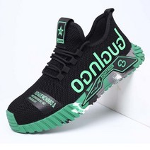 LED신발 불빛 USB 야간댄스 파티 유튜브 새로운 통기성 경량 작업 신발 편안하고 부드러운 안전 유럽 표준