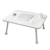 접이식 테이블 식탁 접는상 환자용 식탁 먹방책상 높은 아기 그림 밥상 침대상 침대용, 내추럴우드