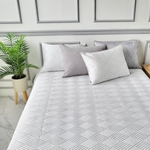 레오나 닿는순간 시원함을 전해드리는 아쿠아 슈퍼싱글 퀸 라지킹 이스턴킹 울트라 냉감패드, 이스턴킹패드1+베개커버2