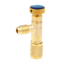자동차 부품에어컨 밸브 안전 어댑터 냉매 R410A R22 도구 및 장비 충전 용 호스, 03 Blue
