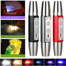 바이올렛 Led 손전등 Blacklight 라이트 395/365 식별 검사 Nm Uv 램프 옥 토치 자외선 L8h1, [02] Gray