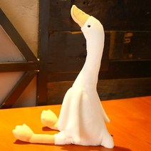 애착인형 홈 장식 봉제 Goose Plush Doll Cute Lit 생일 선물, 01 40cm white