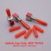 입문용드론 촬영용 드론 taranis x9dx9d plus x7x9dp x9 lite 라디오 radiomaster 점퍼용 frsky 교체 스위치 나사 너트 부품, 빨간 모자 8pcs