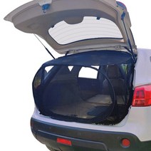 차박텐트 오토캠핑 야외 차박 뒷문 모기장 찢어짐 방지 해변 캠핑에 적합 자동 캐노피 그늘, [03] black