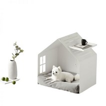 펫토 클린펫 하우스 강아지집 - 세탁이 필요없는 강아지 고양이집 숨숨집 스몰, 화이트