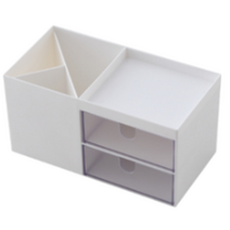 아베른 서랍형 연필꽂이 화장품정리대, 화이트, 1개