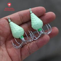 몽크로스 에기프리 물방울 B타입 애자 쭈꾸미 갑오징어 문어 에자 야광봉돌, 10호