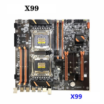 X99 X79 듀얼 CPU 메인보드 제온 XEON, 파란색