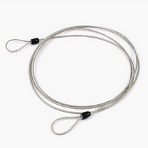 잠금 자물쇠 연결 와이어 케이블 2M