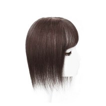 [바보사랑] 볼륨 앞머리 정수리가발(30cm) 초코브라운 탑커버