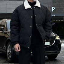 AND 퀄팅 카라 양털 겨울 덤블 파카 패딩 점퍼
