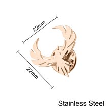 자켓브로치 큐빅브로치 피닉스 윙 문신 남자 버클 브로치 스테인레스 스틸 셔츠 칼라 옷깃 핀 골드 배지 웨딩 신랑 선물 쥬얼리 호의