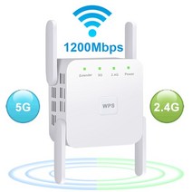 lte라우터 휴대용 와이파이 라우터 포켓파이 5ghz 무선 리피터 1200mbps 부스터 2.4g 장거리 익스텐더 5g 신호 증폭기 리피터, 2.4g 5g 화이트, 미국 플러그