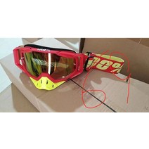 UV400 고글 변색 오토바이 오프로드 안경 야외 라이딩 스포츠 방풍 스키 고글, 69레드테두리노랑코-레드정, 하나