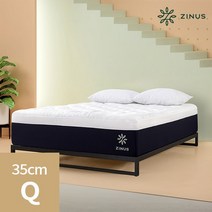 지누스 클라우드 플러스 하이브리드 스프링 매트리스 35cm/퀸, 없음