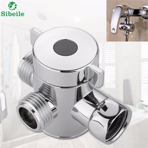 Sble 3 웨이 분배기 밸브 물 분리기 샤워 티 어댑터 조절 샤워 헤드 분배기 밸브 욕실 액세서리 abs, 단일옵션선택개
