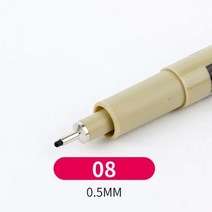 1 Pcs 검은 Pigma 마이크론 펜 방수 diy 스케치 펜 손 Dawing 라이너 Fineliner 만화 서명 펜, 0.5mm