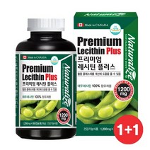 네추럴라이즈 프리미엄 레시틴 플러스 180캡슐 2통 6개월분, 1200mg 360캡슐