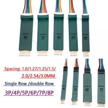 ARM JTAG 프로브 도구 PCB 테스트 스탠드 버닝 클립 핀 고정장치 디버그 다운로드 프로그램 1.27mm 1.5mm 2.00mm 2.54mm 2P 3P 4P, Single row 3P, 1.27MM 1.25MM