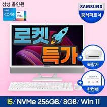 삼성 일체형PC 올인원PC DM530ADA-L58A (11세대 인텔 i5-1135G4 60.5cm WIN11 8GB 256GB SSD), WIN 11 Home