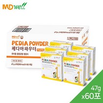 엠디웰 [엠디웰] 어린이 영양식 페디아파우더 바닐라맛 48gX60포, 상세 설명 참조, 단일옵션