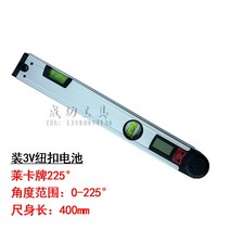 225도 수현각도 척도각기수평자알루미늄합금수평자전기 각도측정-24177, 03.400MM 자 길이 3V 배터리/가방 없음