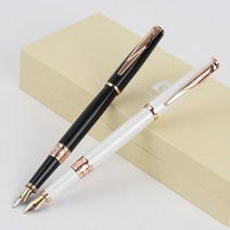 피에르가르뎅 만년필 그랜드아쿠아 각인 이니셜 선물용, 화이트, F