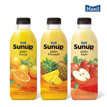 매일 썬업 100% 750mlx6개 오렌지/파인애플/사과/냉장배송, 사과 6개, 6개, 750ml