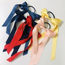 헬로버디 청순하게 골프리본 머리끈, 연노랑