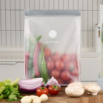 에코코 스텐딩 제로웨이스트 재사용 다회용 지퍼백 2500ml 2입, 1세트