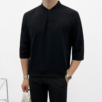 이브컴퍼니 남성 봄 가을 여름 헨리넥 7부 티셔츠 (3color) (4317-1)