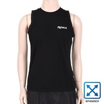 면스판덱스 로카 나시 ROKA 티셔츠 검정 군인 민소매