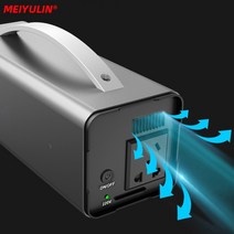 캠핑용발전기 캠핑 무소음 휴대용 소형 발전기 200w 발전소 110v 220v 32000mah 태양열 예비 배터리 전원 공급 장치 비상 조명 야외, 200w 32000mah