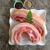 오겹살 통오겹살 냉삼 500g 고원돈 오삼겹 캠핑고기, 1.5cm