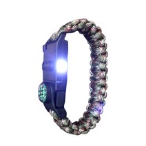 매듭팔찌 생존 전술 파라코드 로프 팔찌 라이트 랜덤