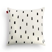 DEMDACO 블랙 앤 레드 하트 35.6 x 40.6cm14 16인치 면 폴리에스터 충전재 포켓 장 쿠션 USA 미국, Multicolor