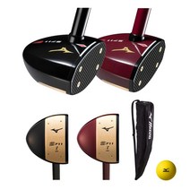 미즈노 파크골프채 3종세트 s711 S-711 입문 초보 정식수입원, 레드브라운-클럽+가방+공