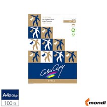 A4 컬러 레이져 전용 복사용지 미색 100g 100매 프린트용지 에이포 칼라출력 프린터용, 단품