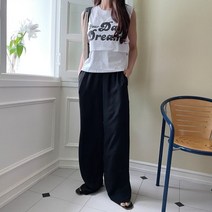 [천삼백케이] [겟잇미] 수셀미 와이드 데일리 밴딩 여성 팬츠