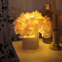 아트박스/비아케이스튜디오 핑크 수국 LED 무드등, 본품