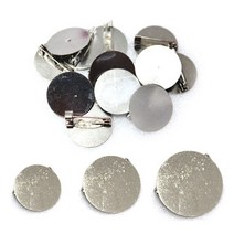 원형브로치핀 원형핀 민자 30mmX 약40개입 중포장