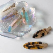 DM PKFARM 서핑보드모양 미니 헤어핀 2P 옆머리 잔머리 고정핀 1+1, 그린, 2P+2P