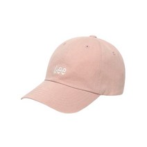 LEE 리 스몰 트위치로고 코튼 커브 볼캡 핑크
