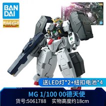 반다이 조립모델 MG 1/100 덕 주력천사 건담 00R 눈사태 에너지천사 00Q 풀컷, 03.【LED등 보내기 2】MG 덕천사