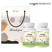 [일동생활건강] 키즈튼튼 어린이 칼슘 비타민D 60정 x 2병 선물세트 총 4개월분 츄어블 뼈 건강식품 어린이, 단일속성