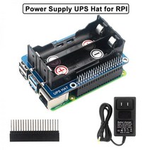 데모보드 액세서리 Raspberry Pi UPS 전원 공급 장치 모듈 용 GPIO Pin 5V 전원 공급 장치 Raspberry Pi 4B3B 3B 용 안정적인 전류 출력 Hat, 유럽 ​​연합