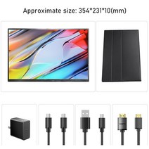 2.5K 16 휴대용 모니터 400nit 고휘도 2560x1600 UHD IPS 스크린 디스플레이 HDMI USB C Mac PC 노트북 PS4, 03 YELLOW_01 영국 플러그
