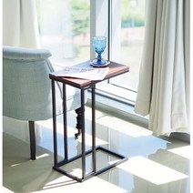 메탈 사이드 사각 테이블 미니협탁