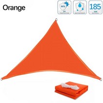 Shade Sail Triangle Shade Sail Garden Patio Waterproof Polyester Awning Swimming Awning Campi, CHINA, 360x360x360cm, Orange
